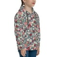 thumbnail image 3 of Kdxio Daisies Flowers Pattern Boys Athletic Unisex Boys Girls Hoodie with Pocket Sweatshirts-Medium, 3 of 6