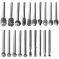 thumbnail image 2 of 20 Uds fresas rotativas Hss fresas rotativas herramienta de fresado accesorios de enrutamiento de carpintería herramienta rotativa vástago de 3mm para Dremel, 2 of 8