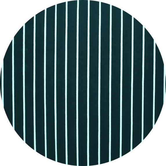 Ahgly Company Indoor Round Abstract Light Blue Contemporary Area Rugs, 5' Round