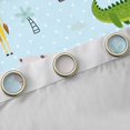 thumbnail image 4 of Homewish Geometric Polka Dots Black Out Curtains,Zoo Lion Giraffe Curtains Pack of 2 (42x63 Each),Jungle Elephant Crocodile Bedroom Curtains For Boys Kids,Luxury Bedroom Decor, 4 of 6