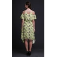 thumbnail image 3 of Bimba Tunique à Épaules Dénudées Imprimée Beige pour Femmes Robe de Soirée Col Rond - XXX-Large, 3 of 6