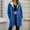 Blue, variant on Long Fleece Zipper Hoodies for Women, Oversized Pullover Hoodies, Casual Winter Warm Long Coats