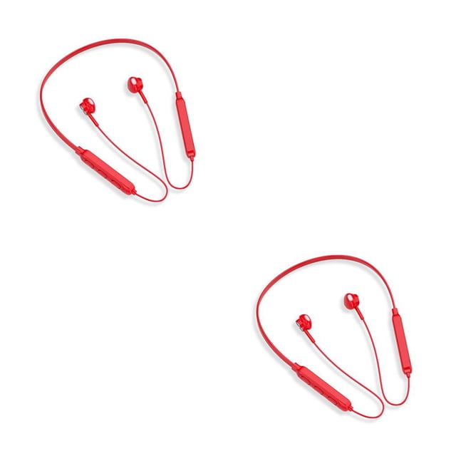 Matsuzay Auriculares para el cuello Control de botón compatible con Bluetooth Recargable Teléfono móvil Auricular Viaje Manos libres Fitness Auricular Type2 NO2