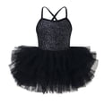 thumbnail image 2 of Bmisegm Ballet Dress for Girls Elegant Sleeveless Tutu Dance with Straps for Recitals and Parties Short Summer Dresses for 4-7 Years 02_Black,5-6 Years, 2 of 9