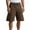 Coffee, variant on Bcfgryg Men's Loose Fit Streetwear Shorts – Oversized Casual Quarter Length Sports Shorts With Functional Design Men's Linen Shorts For Summer Travel Black L
