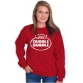 thumbnail image 3 of Distressed Dubble Bubble Retro Double Sweatshirt for Men or Women Brisco Brands 3X, 3 of 6