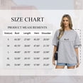 thumbnail image 4 of SWQZVT Womens Oversized T Shirts Cotton Loose Fit Crewneck Short Sleeve Side Slit Summer Casual Basic Tee, 4 of 8