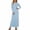 Light Blue, variant on Women's Bodycon Maxi Dress Solid Color Long Sleeve Side Slit Dresses Fitted Tight Basic Party Club Cocktail Purple