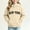 Beige, variant on Amidoa Girls Graphic Hoodie Pullover Hooded Sweatshirt Fleece Oversized Kids Cute Hoodies With Pocket Orange Size 2-3Years