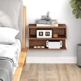 thumbnail image 5 of Floating Nightstand, Wall Mount Bedside Shelf with Drawer Storage, Small Wall Shelves for Bedroom, Natural, 5 of 13