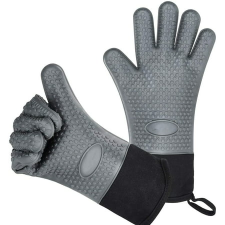 

A Pair Of Microwave Oven Heat Insulation Non Slip Silicone Five Finger Gloves kitchen items home and kitchen kitchen essentials