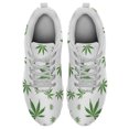 thumbnail image 2 of Weed Print Shoes Womens Mens Ultra Lightweight Walking Tennis Sneakers Gifts for Marijuana Lover White Size 6, 2 of 5