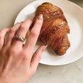 thumbnail image 6 of Women Ring Twisted Polished Titanium Steel Luster Anti-rust Lady Ring Anti-Oxidation Lightweight Finger Jewelry, 6 of 8