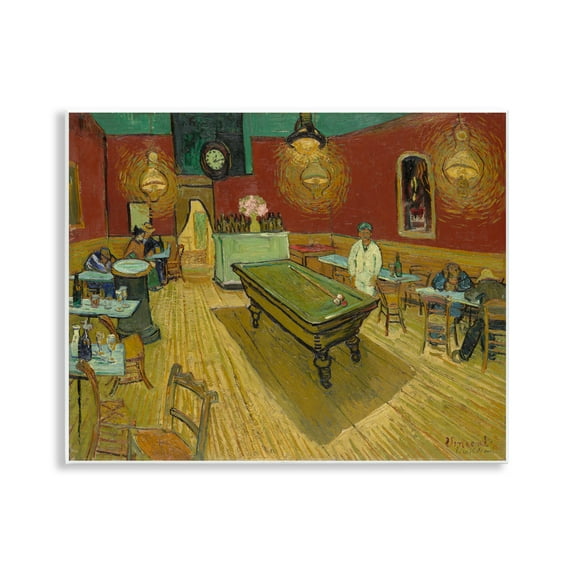 Stupell Industries Van Gogh The Night Café Buildings & Architecture Painting Unframed Art Print Wall Art, 14 x 11