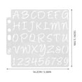 thumbnail image 2 of FRCOLOR  6 Pcs Large Number Stencils Paint Templates for Painting Child White, 2 of 8