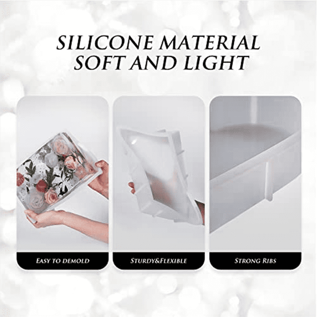 3X Résine, Silicone pour Moulage de Résine, Résine Époxy pour Conservation des Fleurs, Artisanat en Résine