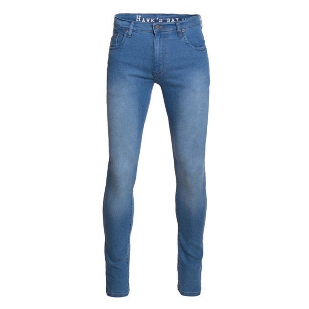 Hawks Bay Hawks Bay Men's Skinny Jeans Stretch Denim Zipper Enclosure
