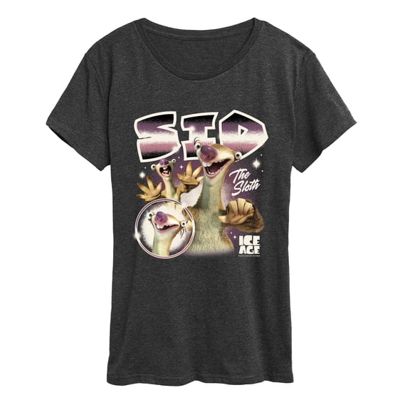 Ice Age - Sid The Sloth Women's Short Sleeve Graphic T-Shirt