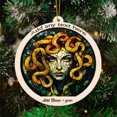 thumbnail image 3 of Medusa Stained Glass Suncatcher Ornament – Holiday Ornament with Text for Loved Ones, Family & Friends, Christmas 2025 Decoration, 3 of 6