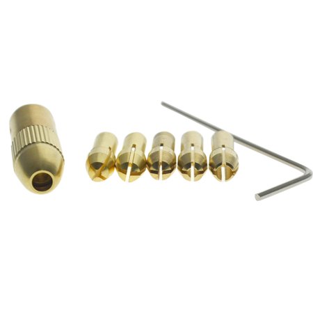 

7pcs/set Small Electric Drill Bits Collets 0.5-3.0mm Mini Drill Kit Accessories 3.17mm Hole