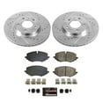 thumbnail image 3 of PowerStop Front Z23 Evolution Sport Carbon-Fiber Ceramic Brake Pad and Drilled & Slotted Rotor Kit Fits: BUICK CHEVROLET Select Models K8671, 3 of 10