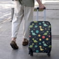 thumbnail image 3 of Blue Cartoon Dinosaurs Planets Pattern Luggage Cover Fashion Suitcase Cover Baggage Covers Fit 25-28 Inch Luggage (Go Travel), 3 of 5