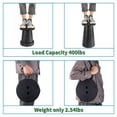 thumbnail image 4 of Upgraded Folding Stool Lightweight Yet More Sturdy with Load Capacity 400lbs Portable Collapsible Stool Retractable Stool for Camping Fishing Hiking BBQ (Black), 4 of 7