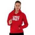 thumbnail image 3 of Cheat Day Pizza Fitness Food Craving Unisex Plus Size Hoodie Brisco Brands 3X, 3 of 6