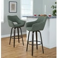 thumbnail image 2 of LumiSource Mustang 30" Fixed-Height Barstool - Set of 2, 2 of 6