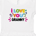 thumbnail image 4 of Inktastic I Love You Granny with Flowers Girls Toddler Dress, 4 of 5