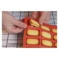 thumbnail image 2 of Molde Rectangular para Pastel Francés de 20 Piezas, con Forma de , Gelatina, Ladrillo Dorado, para Horno, Uso Doméstico., 2 of 5
