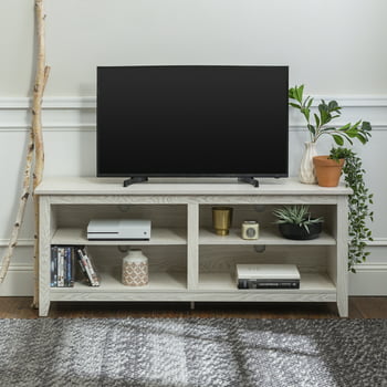 Manor Park Wood Media Storage TV Stand for TVs up to 65