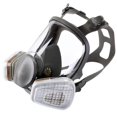 thumbnail image 2 of M&aacute;scara de respirador reutilizable protecci&oacute;n profesional pintura mediano 6800 y filtros para trabajos de renovaci&oacute;n, amolado,soldadura (Gris), 2 of 7