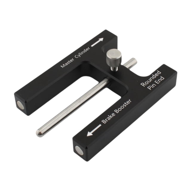 Herramienta de ajuste de frenos con pasador ajustable, varilla de empuje resistente, reemplazo fácil. Negro