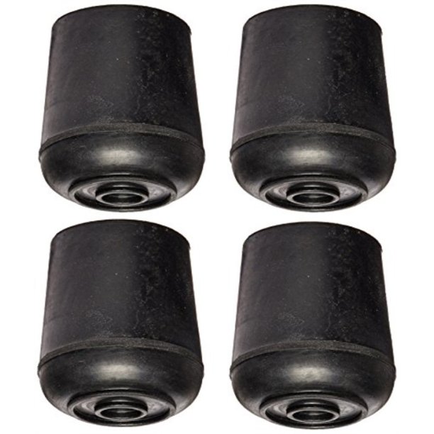 mintcraft 5009311 rubber leg tip, 11/4", black 4 pack