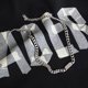 thumbnail image 3 of Collar cubano de estilo hip hop para estudiantes, cadena con elementos modernos, sencillos, personalizados, de acero de titanio y forma cuadrada y redonda, 3 of 6