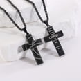 thumbnail image 6 of APSVO Black Basketball Themed Cross Necklace for Men Stuff Accessories Pendant Chain Christian Religious Birthday Jewelry Gifts Ideas Teen Boyfriend Son Dad Team Game Day Sports Athlete Age, 6 of 7