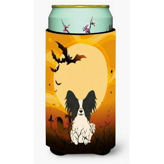 Carolines Treasures BB4342TBC Halloween Papillon Black & White Tall Boy Beverage Insulator Hugger