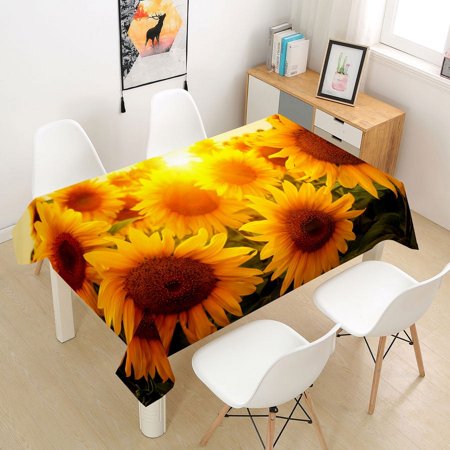 

Sunflower Rose Tablecloth Table Cloth Cover 3D for Dining Coffee Party Manteles Rectangular Living Room Flower Home ration