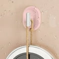 thumbnail image 5 of No Punch Adhesive Hooks - 4 Pack Heavy Duty Wall Hooks for Kitchen, Bathroom & Living Room | No Drill Damage-Free Mounting | Green, Pink, White, Yellow, 5 of 6