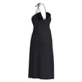 thumbnail image 2 of Vestido George para Mujer, Escote Halter con Cintas Ajustable, Estampado Flores Negro Talla EG, 2 of 4