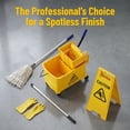 thumbnail image 2 of Resenkose 21 Quart Mop Bucket Side Press Wringer on Wheels With Panel, Side Press Wringer Combo Commercial Cleaning Caddy Plastic, 2 of 6