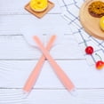 thumbnail image 4 of 2pcs Silicone Cream Scraper Large Size Silicone Scraper Translucent Cream Scraper Cake Spatula Baking Tools for Home Restaurant(Orange), 4 of 8