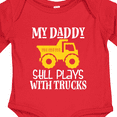 thumbnail image 4 of Inktastic Construction My Daddy Still Plays with Trucks Boys or Girls Long Sleeve Baby Bodysuit, 4 of 5