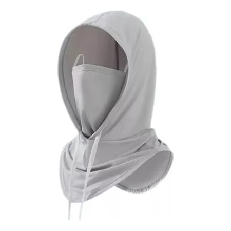 Sunscreen Covering Face Mask Light Gray