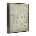 thumbnail image 4 of Stupell Industries Neutral Scribble Pattern Abstract Painting Black Framed Art Print Wall Art, 16 x 20, 4 of 10