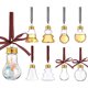 thumbnail image 2 of 10Pcs Christmas Booze Balls-Xmas Fillable Booze Tree Ornaments-Clear Plastic Xmas Hanging Pendant 50ml Candy Juice Bottle, 2 of 5