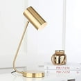 thumbnail image 2 of Safavieh Lighting Collection Crane Gold Task 23-inch Bedroom Living Room Home Office Desk Dorm Study Nightstand Task Table Lamp (LED Bulb Included), 2 of 4