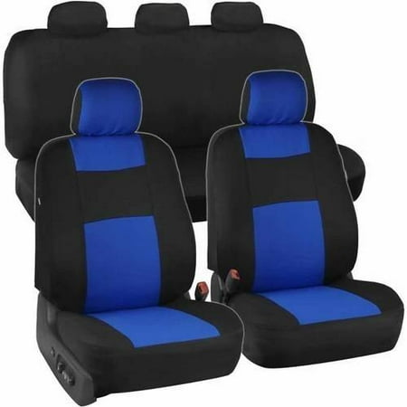 Bdk Standard Car Seat Covers 9pc Polyester Cloth 2 Front And