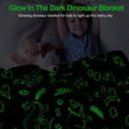 thumbnail image 2 of Couverture Jetée pour Enfants Personnalisée avec Dinosaure Phosphorescent, 30"x40 Pouces, Multicolore, 2 of 6